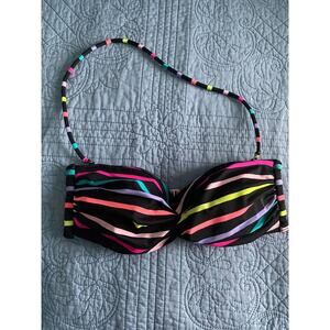 VS Bathing Suit Top Bandeau XS Striped Multicolor